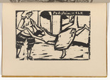 Ernst Ludwig Kirchner. Dance (Tanz) (plate, folio 14 verso) from KG Brücke. 1910