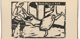 Ernst Ludwig Kirchner. Dance (Tanz) (plate, folio 14 verso) from KG Brücke. 1910