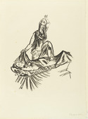 Oskar Kokoschka. Woman Triumphs over Corpse (Das Weib triumphiert über den Toten) (plate 11) from The Bound Columbus (Der gefesselte Columbus). 1916 (executed 1913)