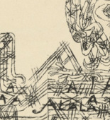 Paul Klee. Higher, Fading Away (Höher, ferner schwindend) from Potsdamer Platz oder Die Nächte des neuen Messias. Ekstatische Visionen (Potsdamer Platz or The Nights of the New Messiah. Ecstatic Visions). 1919