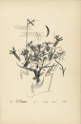 Paul Klee. You Strong One, O-Oh Oh You! (Du Starker - o - ohoh du!) from Potsdamer Platz oder Die Nächte des neuen Messias. Ekstatische Visionen (Potsdamer Platz or The Nights of the New Messiah. Ecstatic Visions). 1919