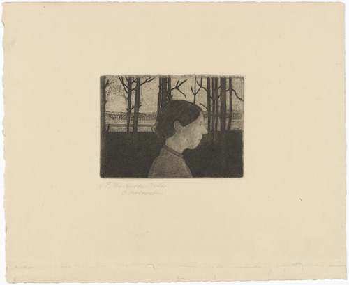 Paula Modersohn-Becker. Portrait of a Peasant Woman (Bildnis einer Bäuerin). (c. 1899-1902, printed 1922-23)
