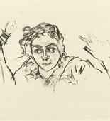 Oskar Kokoschka. The Clear Face (Das reine Gesicht) (plate 12) from The Bound Columbus (Der gefesselte Columbus). 1916 (executed 1913)