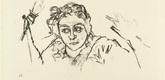 Oskar Kokoschka. The Clear Face (Das reine Gesicht) (plate 12) from The Bound Columbus (Der gefesselte Columbus). 1916 (executed 1913)