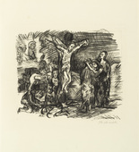 Oskar Kokoschka. The Crucifixion (Christus am Kreuz) from the series The Passion (Die Passion). (1916)