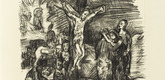 Oskar Kokoschka. The Crucifixion (Christus am Kreuz) from the series The Passion (Die Passion). (1916)