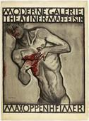 Max Oppenheimer (MOPP). Moderne Galerie Theatiner-Maffeistr. Max Oppenheimer (Exhibition Poster). 1911