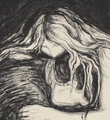 Edvard Munch. Vampire II (Vampyr II). 1895; signed 1897