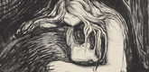 Edvard Munch. Vampire II (Vampyr II). 1895; signed 1897