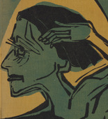 Ernst Ludwig Kirchner. Cover (Bucheinband) from Umbra vitae. 1924