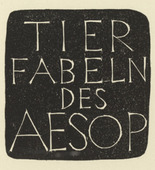 Gerhard Marcks. Tierfabeln des Aesop (Aesop's Fables). (1950, prints executed 1949-50)