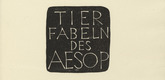Gerhard Marcks. Tierfabeln des Aesop (Aesop's Fables). (1950, prints executed 1949-50)