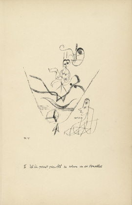 Paul Klee. I Am Sent to Relieve Mankind of a Nightmare (Ich bin gesandt ...) from Potsdamer Platz oder Die Nächte des neuen Messias. Ekstatische Visionen (Potsdamer Platz or The Nights of the New Messiah. Ecstatic Visions). 1919