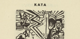 Ernst Ludwig Kirchner. Kata (headpiece, page 31) from Umbra vitae (Shadow of Life). 1924