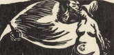 Ernst Barlach. Loving Reverence (Verliebte Reverenz) (plate 20) from the supplementary suite accompanying the deluxe edition of the illustrated book Walpurgis Night (Walpurgisnacht). (c. 1920/22, published 1923)