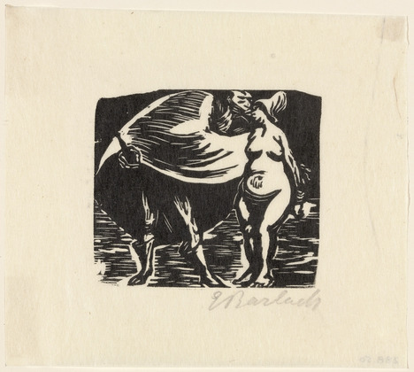 Ernst Barlach. Loving Reverence (Verliebte Reverenz) (plate 20) from the supplementary suite accompanying the deluxe edition of the illustrated book Walpurgis Night (Walpurgisnacht). (c. 1920/22, published 1923)