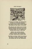 Ernst Ludwig Kirchner. The City (Die Stadt) (headpiece, page 32) from Umbra vitae (Shadow of Life). 1924