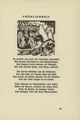 Ernst Ludwig Kirchner. Joyfulness (Fröhlichkeit) (headpiece, page 33) from Umbra vitae (Shadow of Life). 1924