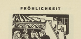 Ernst Ludwig Kirchner. Joyfulness (Fröhlichkeit) (headpiece, page 33) from Umbra vitae (Shadow of Life). 1924