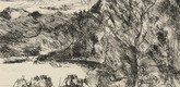 Lovis Corinth. Walchensee with the Jochberg Mountain (Walchensee mit Jochberg) from the series The Walchensee (small) [Der Walchensee (klein)]. (1923)