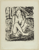 Erich Heckel. Seated Woman with Crossed Legs (Frau mit gekreuzten Beinen sitzend). 1907