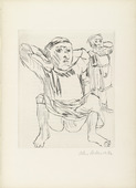 Oskar Kokoschka. Geh, mach die Tür zu, es zieht! (Close the Door Will You, There Is a Draft!). 1926 (prints executed 1925/26)