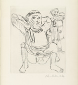 Oskar Kokoschka. Geh, mach die Tür zu, es zieht! (Close the Door Will You, There Is a Draft!). 1926 (prints executed 1925/26)