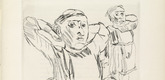 Oskar Kokoschka. Geh, mach die Tür zu, es zieht! (Close the Door Will You, There Is a Draft!). 1926 (prints executed 1925/26)