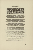 Ernst Ludwig Kirchner. Night III (Nacht III) (headpiece, page 39) from Umbra vitae (Shadow of Life). 1924