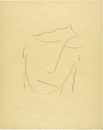 Alexei Jawlensky. Head IV (Kopf IV) from the portfolio Heads (Köpfe). (1922)