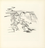 Oskar Kokoschka. Self-Portrait with Menacing Death (Selbstbildnis mit dem drohenden Tod) (plate, folio 4) from Ann Eliza Reed. 1952