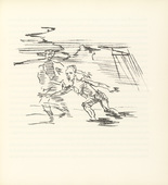 Oskar Kokoschka. Self-Portrait with Menacing Death (Selbstbildnis mit dem drohenden Tod) (plate, folio 4) from Ann Eliza Reed. 1952