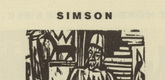 Ernst Ludwig Kirchner. Simson (headpiece, page 41) from Umbra vitae (Shadow of Life). 1924