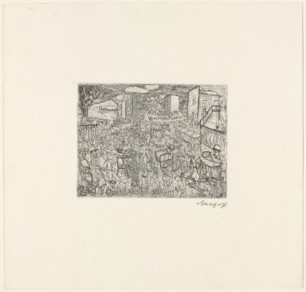 Paul Gangolf. Flea Market (Marché aux Puces). (c. 1926-31)
