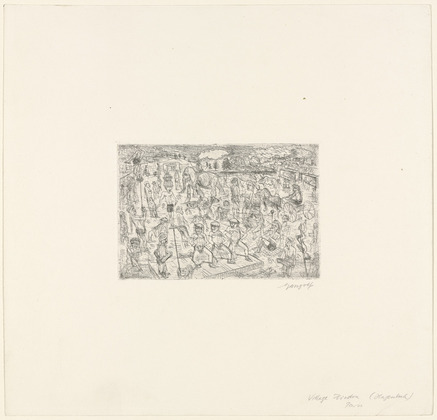 Paul Gangolf. Hindu Village (Hagenbeck) [Village Hindou (Hagenbeck)]. (c. 1926-31)