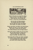 Ernst Ludwig Kirchner. All Soul's Day (Allerseelen) (headpiece, page 44) from Umbra vitae (Shadow of Life). 1924