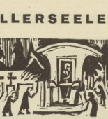Ernst Ludwig Kirchner. All Soul's Day (Allerseelen) (headpiece, page 44) from Umbra vitae (Shadow of Life). 1924