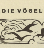 Ernst Ludwig Kirchner. The Birds (Die Vögel) (headpiece, page 45) from Umbra vitae (Shadow of Life). 1924
