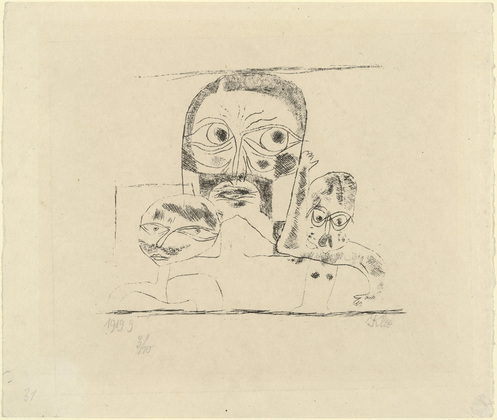 Paul Klee. Three Heads (Drei Köpfe). 1919