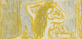 Ernst Ludwig Kirchner. Girl Before a Mirror (Mädchen vor Spiegel). (1907)