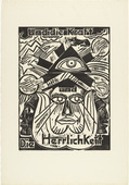 Max Pechstein. And the power / and / the glory (Und die Kraft / und / die Herrlichkeit) from The Lord's Prayer (Das Vater Unser). 1921
