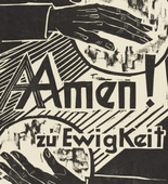 Max Pechstein. For ever / and ever / Amen (Von Ewigkeit / zu Ewigkeit / Amen) from The Lord's Prayer (Das Vater Unser). 1921