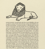 Gerhard Marcks. Old Lion (Alter Löwe) (in-text plate, page 9) from Tierfabeln des Aesop (Aesop's Fables). (1950, print executed 1949-50)