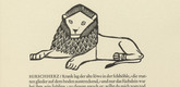 Gerhard Marcks. Old Lion (Alter Löwe) (in-text plate, page 9) from Tierfabeln des Aesop (Aesop's Fables). (1950, print executed 1949-50)