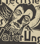 Max Pechstein. Cover (Titelholzschnitt ) from The Lord's Prayer (Das Vater Unser). 1921