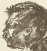 Emil Nolde. Man and Woman, in Profile (Mann und Frau, Profil). 1907