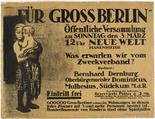 Käthe Kollwitz. For Greater Berlin (Für Gross Berlin). 1912