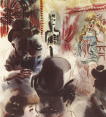George Grosz. Coney Island (plate facing page 38) from The Voice of the City and Other Stories. 1935 (drawings executed 1933/34)