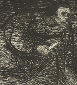 Ernst Barlach. Contemplating Murder (Auf Mord bedacht) from The Dead Day (Der tote Tag). (1910-11, published 1912)