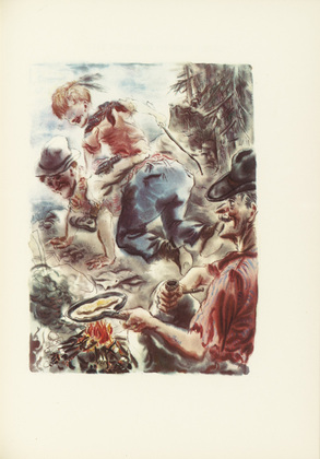 George Grosz. Untitled (plate facing page 50) from The Voice of the City and Other Stories. 1935 (drawings executed 1933/34)